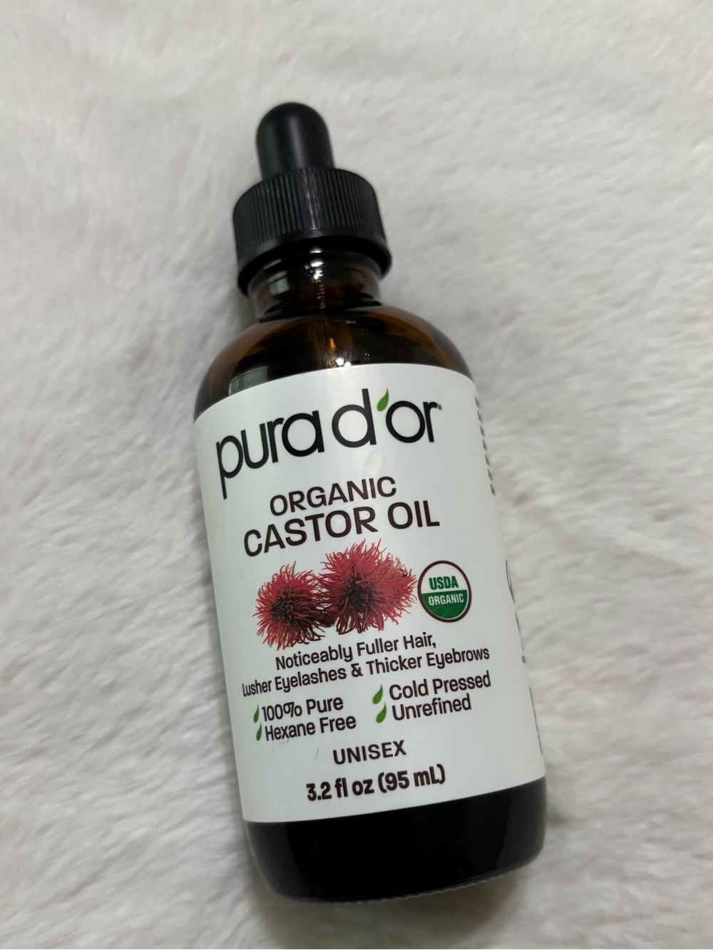 Organic Castor Oil - Brown Bottle (3.2 fl oz)